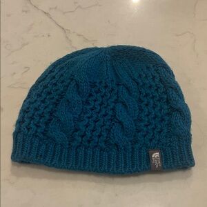 The North Face Women's Blue Cable Knit Beanie